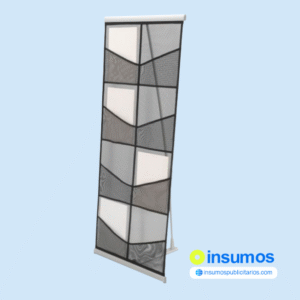 Porta Brochure en Nylon liviano portatil con 8 Bandejas en A4