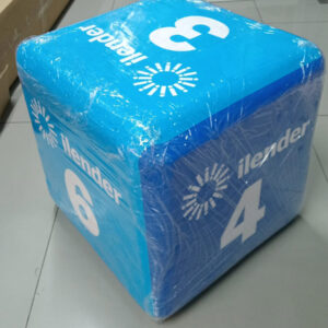 Dado Publicitario de Tecnopor medida 45x45cm