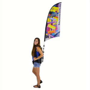 Mochila Publicitario Ergonómico Tipo Velero con publicidad 60x110ccm ambos lados