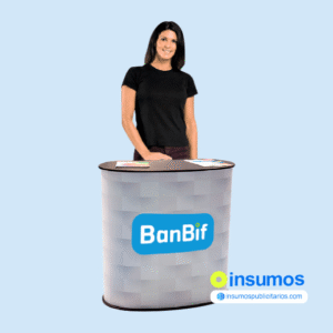 Modulos Counter 90x90cm Desarmable con mesa MDF con su maletín Stand Portátil