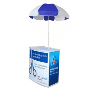 Modulo con Sombrilla material PVC desarmable con su maletín Stand Portatil