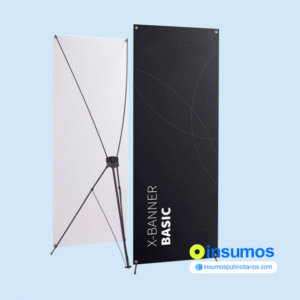 Parante X banner araña medida 1,00x2,00mts facil y practico su armado