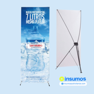 Parante X banner tipo araña medida 80x180cm facil y practico su armado